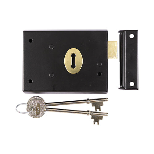Timco Rim Deadlock, Black Steel