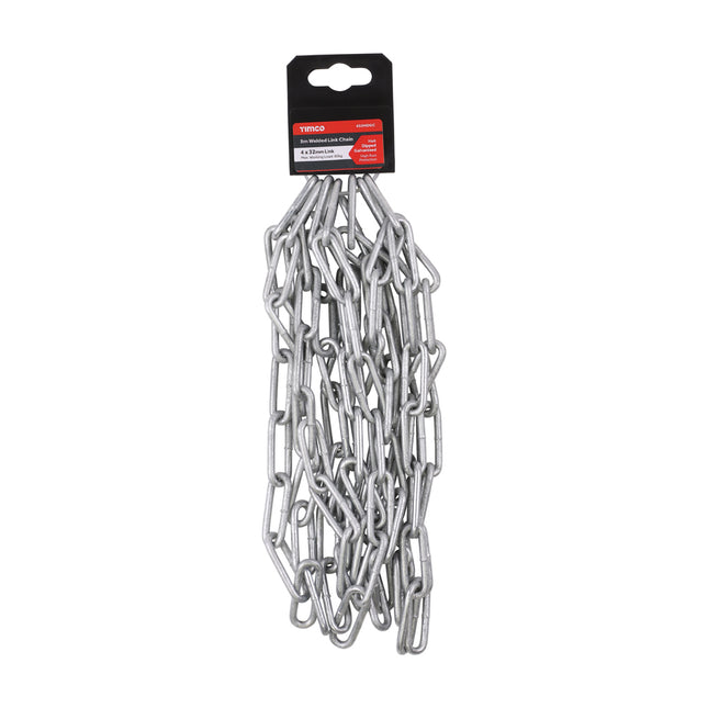 Welded Link Chain - Hot Dipped Galvanised