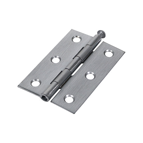 Timco Plain Butt Hinge Satin Chrome, Steel, Lime