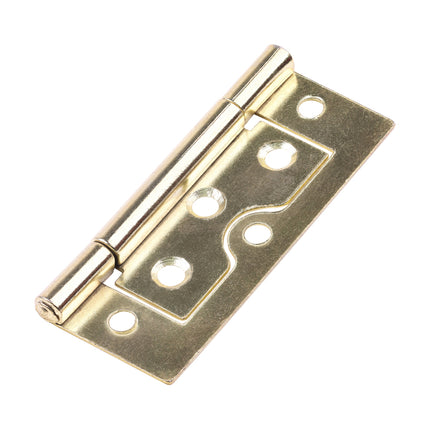 Timco Flush Hinge (105), Electro Brass Steel