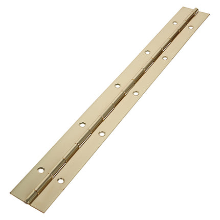 Timco Piano Hinge, Electro Brass Steel, Lime