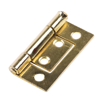 Timco Flush Hinge (105), Electro Brass Steel