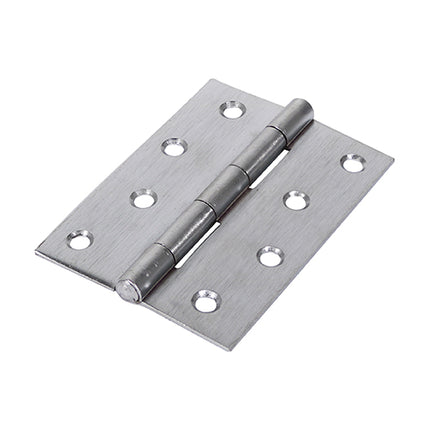 Timco Plain Butt Hinge Satin Chrome, Steel
