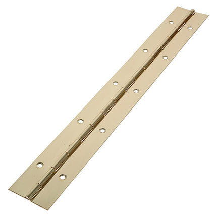Timco Piano Hinge, Electro Brass Steel, Lime