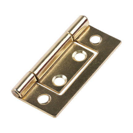 Timco Flush Hinge (105), Electro Brass Steel