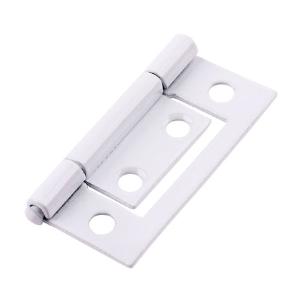 Timco Flush Hinge (105), White Steel, Lime