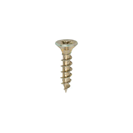 TIMCO Solo Chipboard Woodscrews PZ Double Countersunk Single Thread Yellow 
