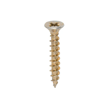 TIMCO Solo Chipboard Woodscrews PZ Double Countersunk Single Thread Yellow 