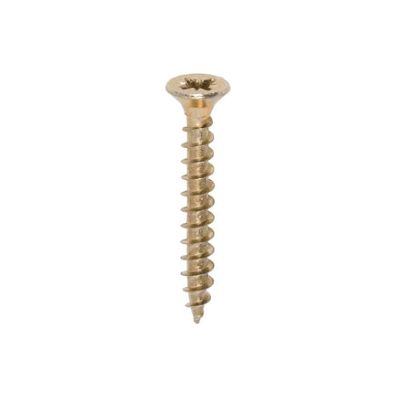 TIMCO Solo Chipboard Woodscrews PZ Double Countersunk Single Thread Yellow 