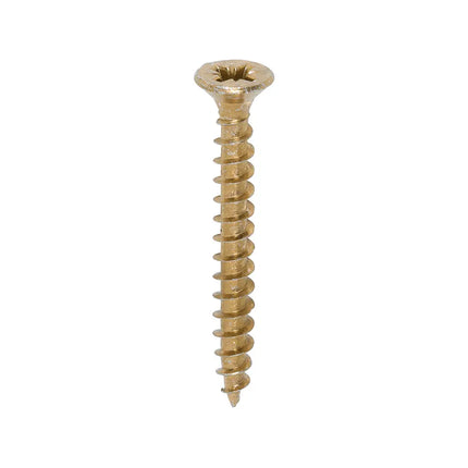 TIMCO Solo Chipboard Woodscrews PZ Double Countersunk Single Thread Yellow 