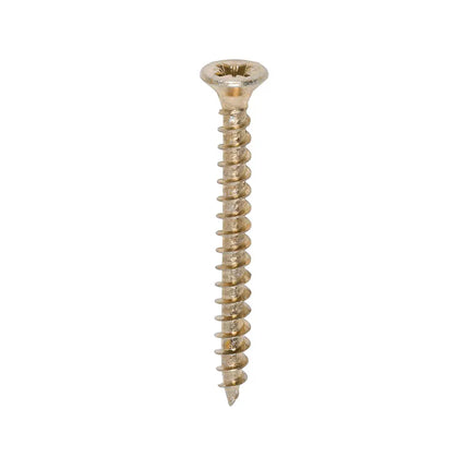 TIMCO Solo Chipboard Woodscrews PZ Double Countersunk Single Thread Yellow 