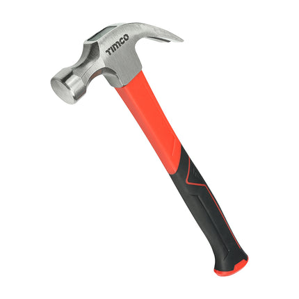 Timco Claw Hammer, Fibreglass Handle Plastic, Rubber, Lime