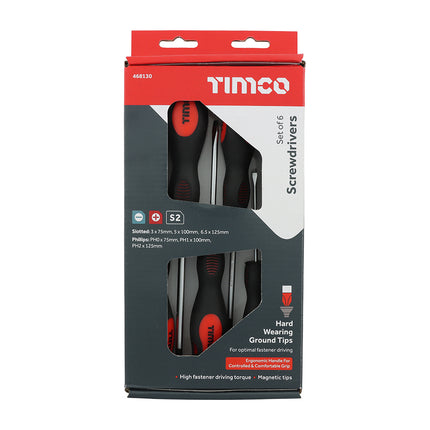 Timco Screwdriver Set Steel