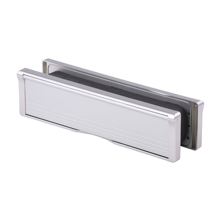 Intumescent Letterbox - Satin Anodised Aluminium - Silver Frame