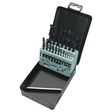 Milwaukee Drill Bits (HSSR Set), Pack of 25, Metal case