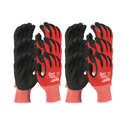Milwaukee Pack Fully Dip Cut A Gloves (- 7/S), of 12, Impact Rated