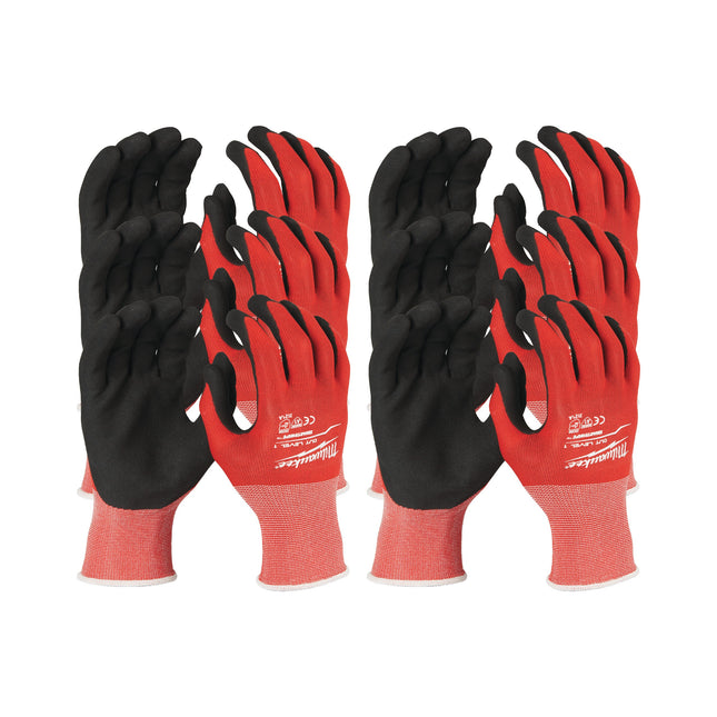 Milwaukee Pack Cut A Gloves (- 8/M - 12pc), of 12, Impact Rated