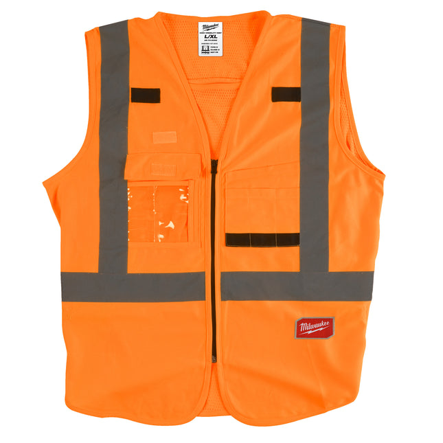 Milwaukee High-Visibility Vest Orange (- L/XL), High Visibility