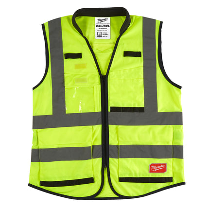 Milwaukee Premium High-Visibility Vest Yellow (- L/XL), High Visibility