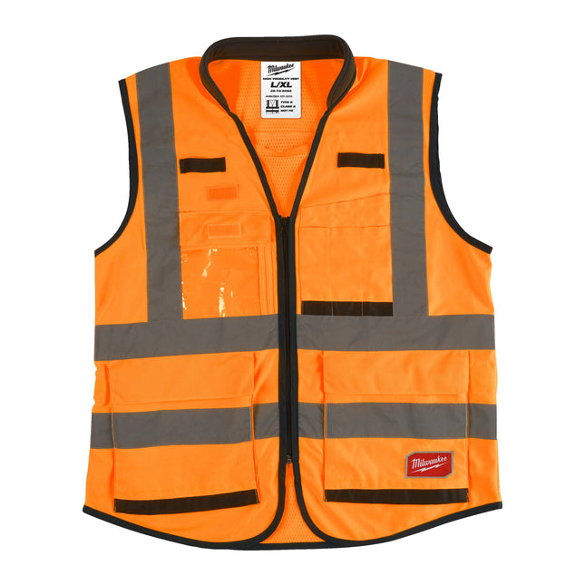 Milwaukee Premium High-Visibility Vest Orange (- S/M), High Visibility