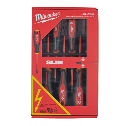 Milwaukee Screwdriver (Tri-Lobe VDE PZ/ SL2 x100), Trade Rated