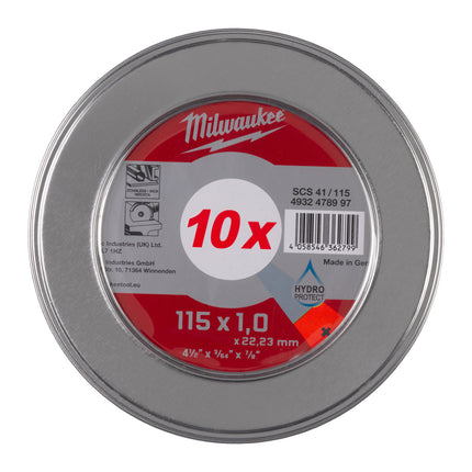 Milwaukee Scs 41 / 125 (Cut.W Pro+ 41 125 x 1.0 mm MetalBox), Pack of 10, Trade Rated