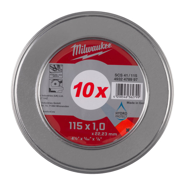 Milwaukee Scs 41 / 125 (Cut.W Pro+ 41 125 x 1.0 mm MetalBox), Pack of 10, Trade Rated