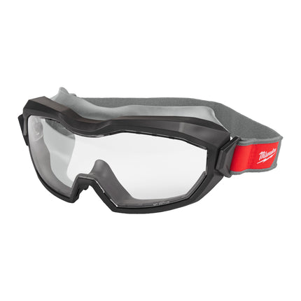 Milwaukee High-Profile Goggles Non-Vented Grey (Goggle), Impact Rated