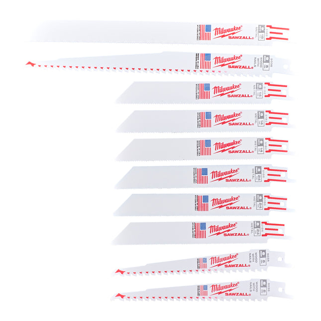 Milwaukee Blade (Sawzall Set 3), Pack of 12, Cutting Accessory