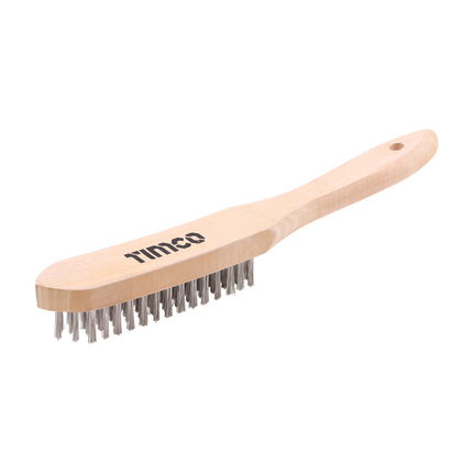 Timco Wooden Handle Scratch Brush, Steel