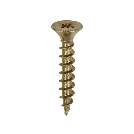 TIMCO Solo Chipboard Woodscrews PZ Double Countersunk Single Thread Yellow 