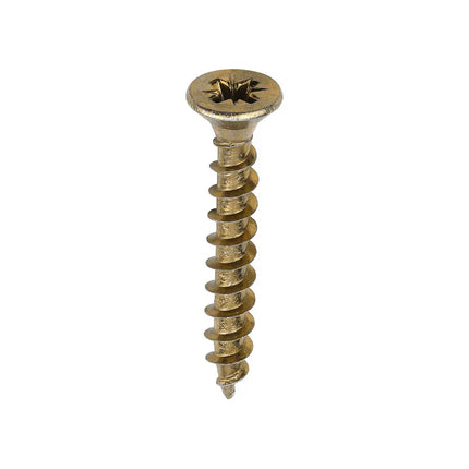 TIMCO Solo Chipboard Woodscrews PZ Double Countersunk Single Thread Yellow 