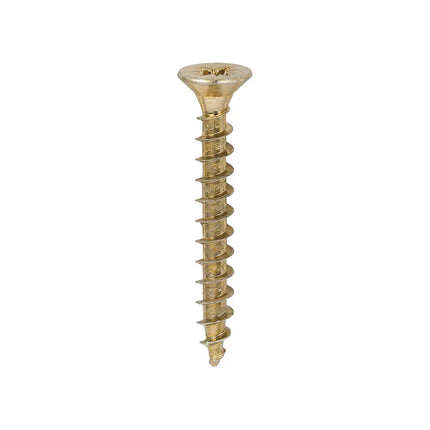 TIMCO Solo Chipboard Woodscrews PZ Double Countersunk Single Thread Yellow 