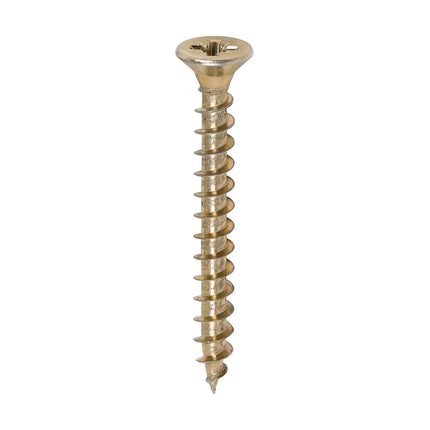 TIMCO Solo Chipboard Woodscrews PZ Double Countersunk Single Thread Yellow 