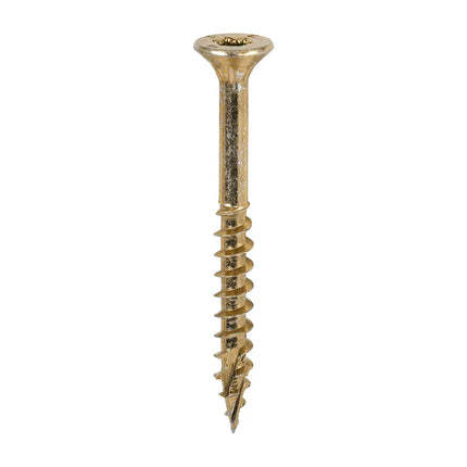 TIMCO C2 Clamp-Fix TX Double Countersunk Ribbed Woodscrews Twin-Cut Yellow 