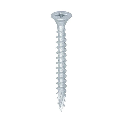 TIMCO C2 Exterior Strong-Fix PZ Twin Cut Double Countersunk Silver Organic 