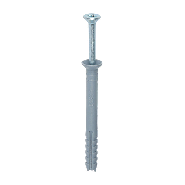 Timco Nylon Hammer Fixing, Pz, Zinc Steel