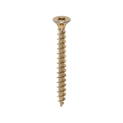 TIMCO Solo Chipboard Woodscrews PZ Double Countersunk Single Thread Yellow 