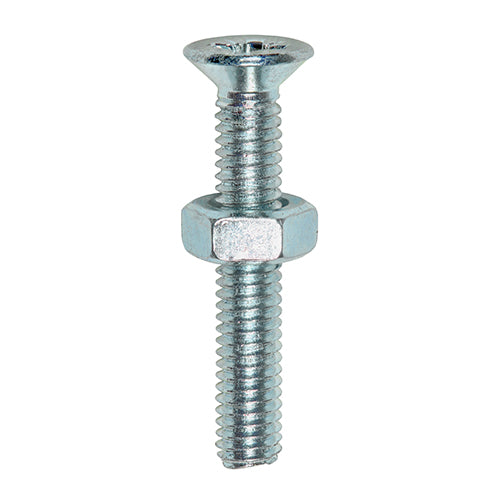 Timco Machine Screws Steel, Zinc, Clear