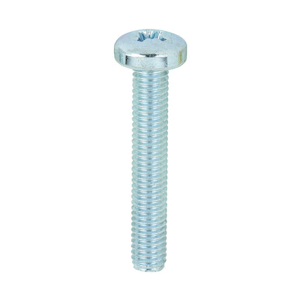 Timco Metric Threaded Machine Screws Steel, Zinc, Lime, Clear