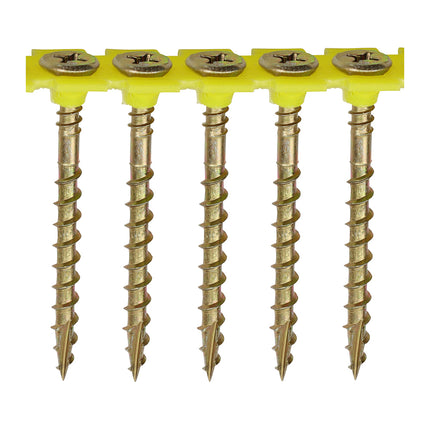 Timco Solo Collated Chipboard & Woodscrews Steel, Zinc, Yellow, Lime, Ash