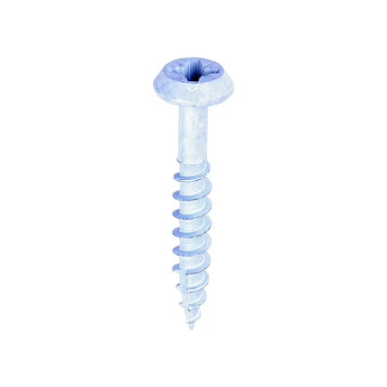 TIMCO Classic Rainwater Screws PZ Low Profile Pan Exterior White Steel 