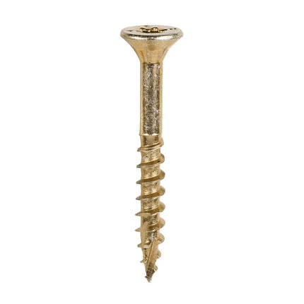 TIMCO C2 Clamp-Fix TX Double Countersunk Ribbed Woodscrews Twin-Cut Yellow 