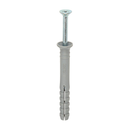 Timco Nylon Hammer Fixing, Pz, Zinc Steel