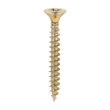 TIMCO Solo Chipboard Woodscrews PZ Double Countersunk Single Thread Yellow 