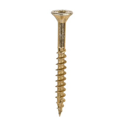 TIMCO C2 Clamp-Fix TX Double Countersunk Ribbed Woodscrews Twin-Cut Yellow 