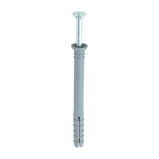 Timco Nylon Hammer Fixings, Pz, Zinc Steel