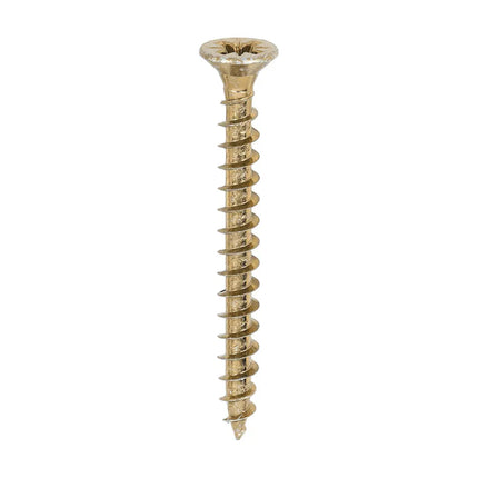 TIMCO Solo Chipboard Woodscrews PZ Double Countersunk Single Thread Yellow 
