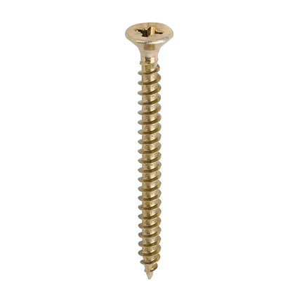 TIMCO Solo Chipboard Woodscrews PZ Double Countersunk Single Thread Yellow 