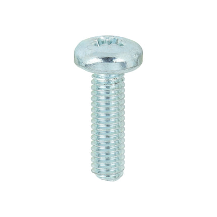 Timco Metric Threaded Machine Screws Steel, Zinc, Lime, Clear